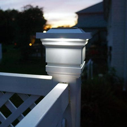 Lighteme Solar Cap Light - Solar Lamp Post Lights - White
