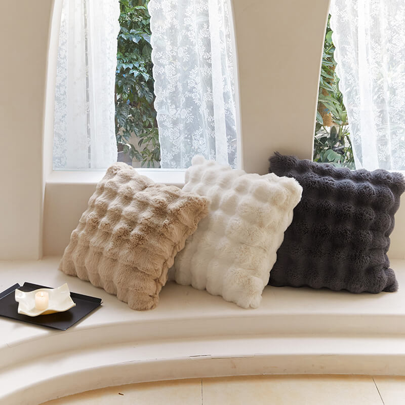 Lighteme Cloud Plush Throw Pillow Cover
