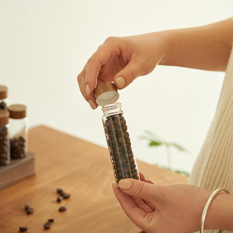 Tube à essai en verre pour grains de café Lighteme