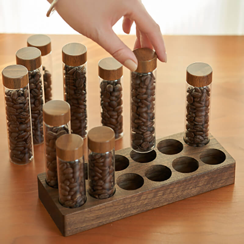Tube à essai en verre pour grains de café Lighteme