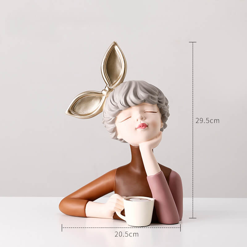 Lighteme Elegant Girl Resin Decoration
