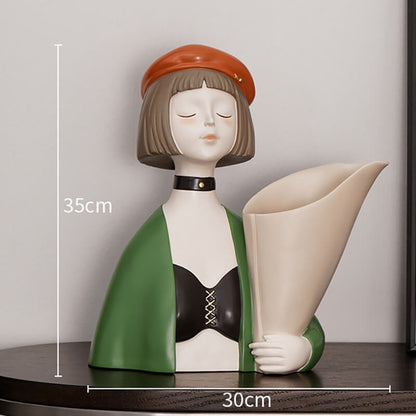 Lighteme Cool Girl Bouquet Resin Decoration
