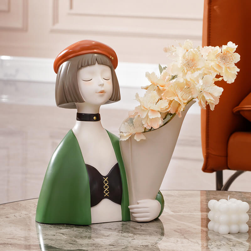 Lighteme Cool Girl Bouquet Resin Decoration