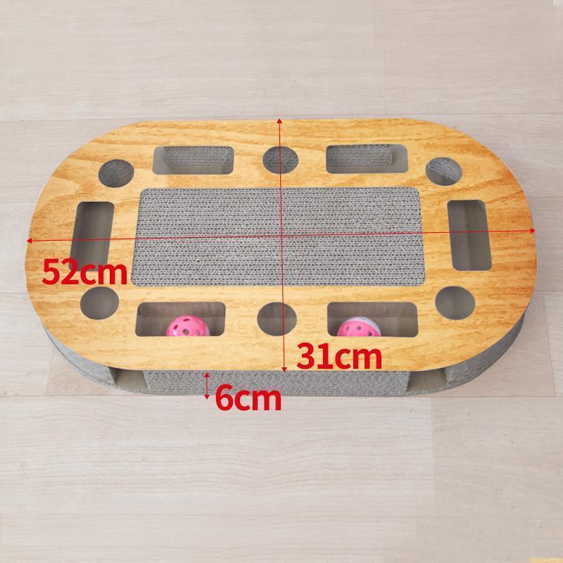 Lighteme Corrugated Board Cat Scratching Toy With Ball (4 Types)
