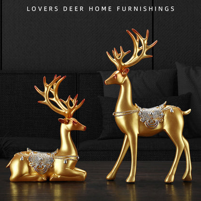 Lighteme Couple Deer Home Furnishings