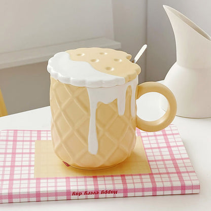 Lighteme Cream Biscuit Ceramic Mug