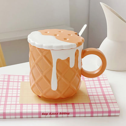 Lighteme Cream Biscuit Ceramic Mug