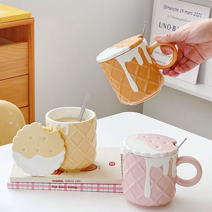 Lighteme Cream Biscuit Ceramic Mug