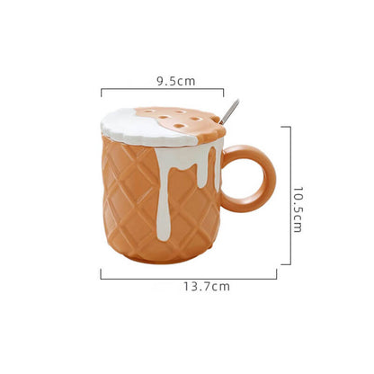 Lighteme Cream Biscuit Ceramic Mug