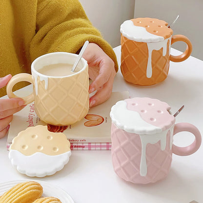 Lighteme Cream Biscuit Ceramic Mug