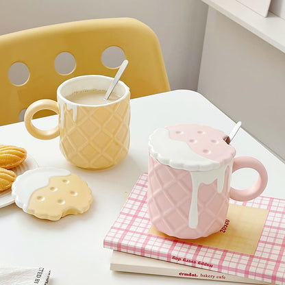 Lighteme Cream Biscuit Ceramic Mug