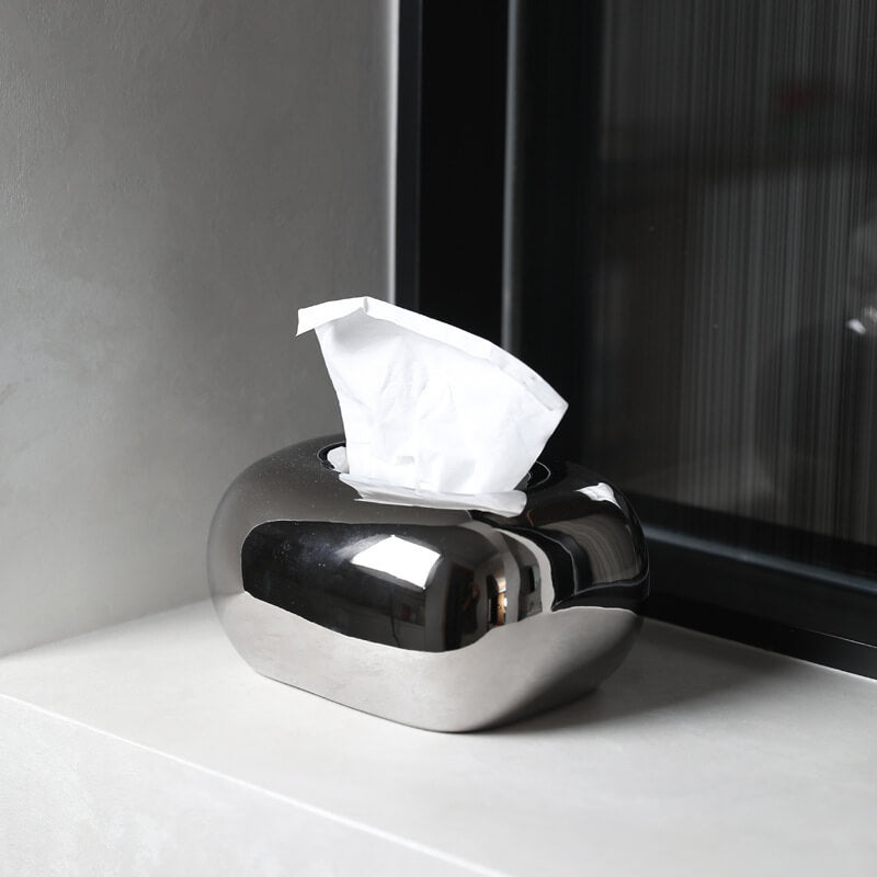 Lighteme Cream Ceramic Tissue Box