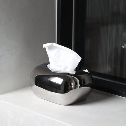 Lighteme Cream Ceramic Tissue Box