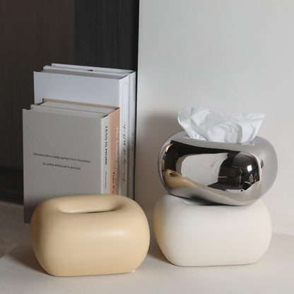Lighteme Cream Ceramic Tissue Box
