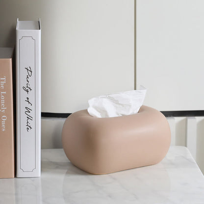 Lighteme Cream Ceramic Tissue Box