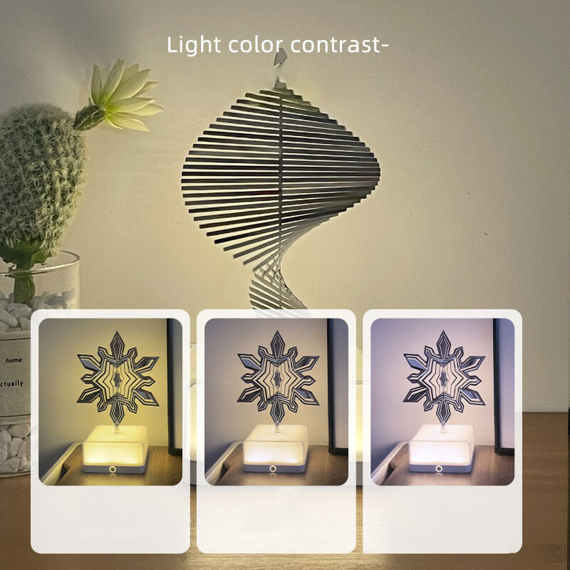 Lighteme Kreatives 3D-Drehornament für Schlafzimmerdekoration
