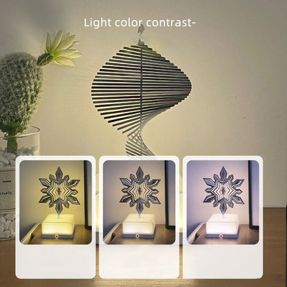 Lighteme Kreatives 3D-Drehornament für Schlafzimmerdekoration