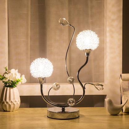 Lampe de table boule créative en aluminium Lighteme