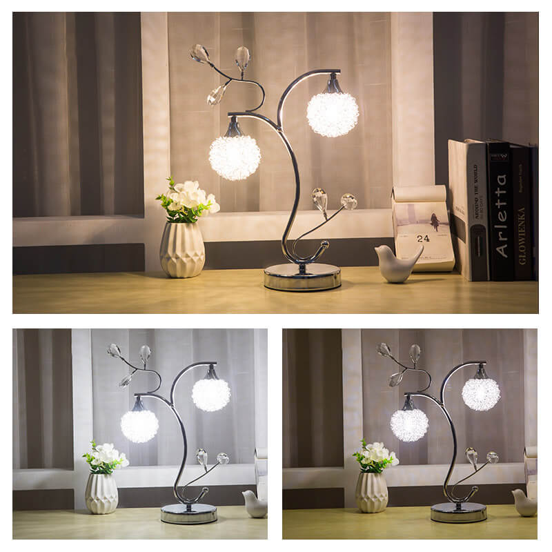 Lampe de table boule créative en aluminium Lighteme