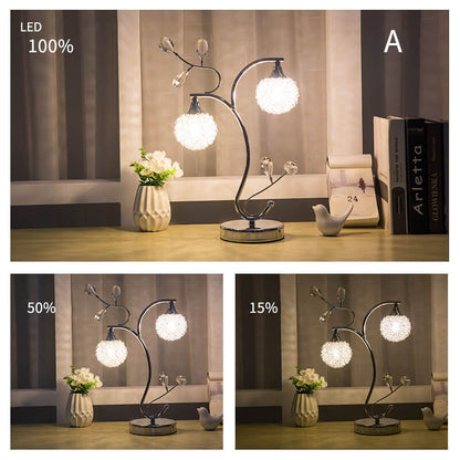 Lampe de table boule créative en aluminium Lighteme