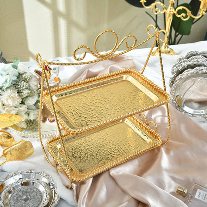 Lighteme Creative Double Layer Dessert Stand