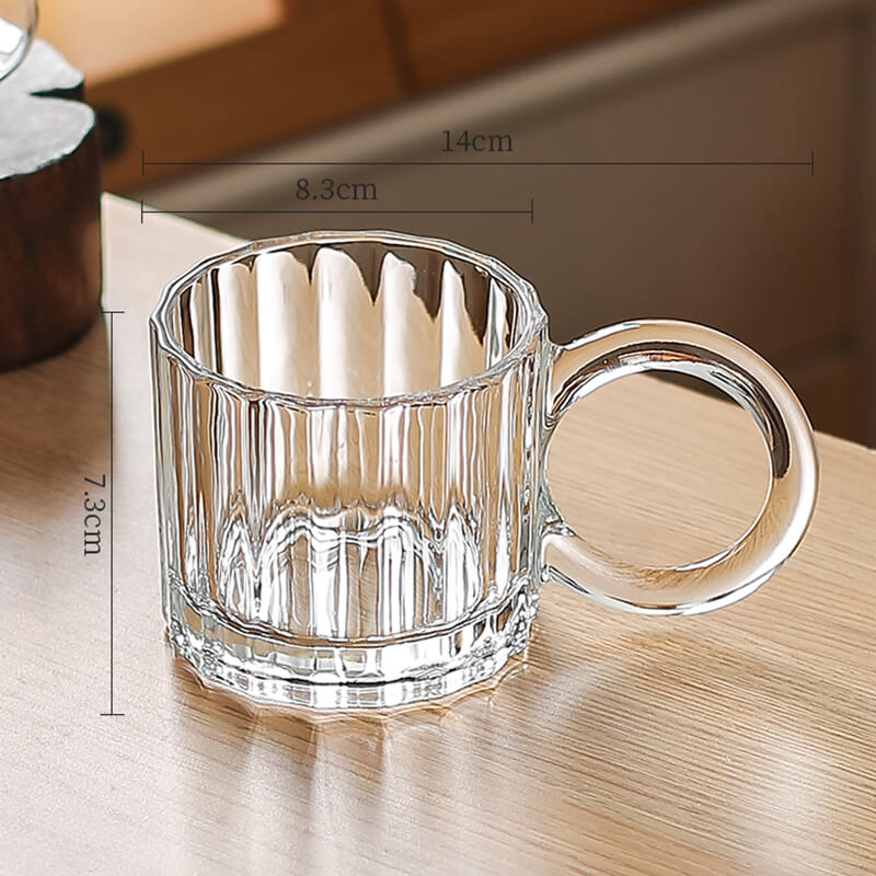 Lighteme Creative Embossed Glass Cup