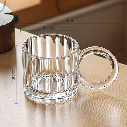 Lighteme Creative Embossed Glass Cup