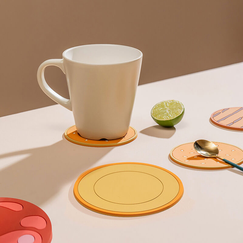 Lighteme Creative Hamburger Shape Coaster Set