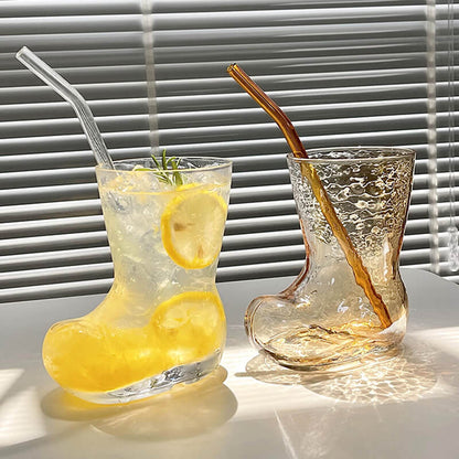 Tasse en verre créative en forme de chaussure Lighteme