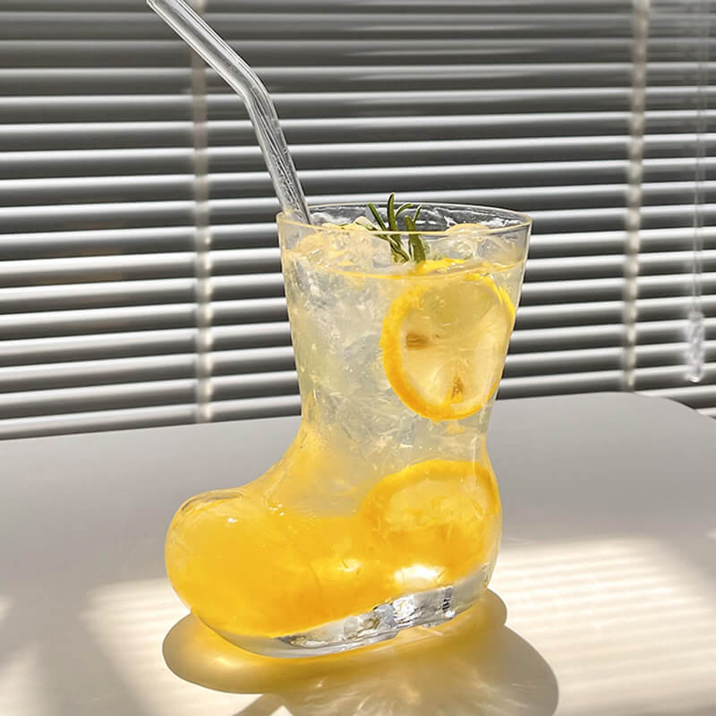 Tasse en verre créative en forme de chaussure Lighteme