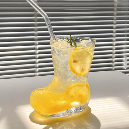 Tasse en verre créative en forme de chaussure Lighteme