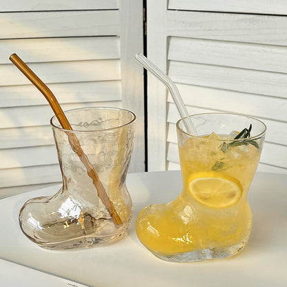 Tasse en verre créative en forme de chaussure Lighteme