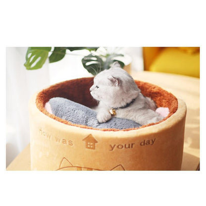 Lighteme Creative Lovely Cat Cylindrical Nest