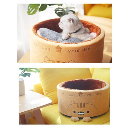 Lighteme Creative Lovely Cat Cylindrical Nest