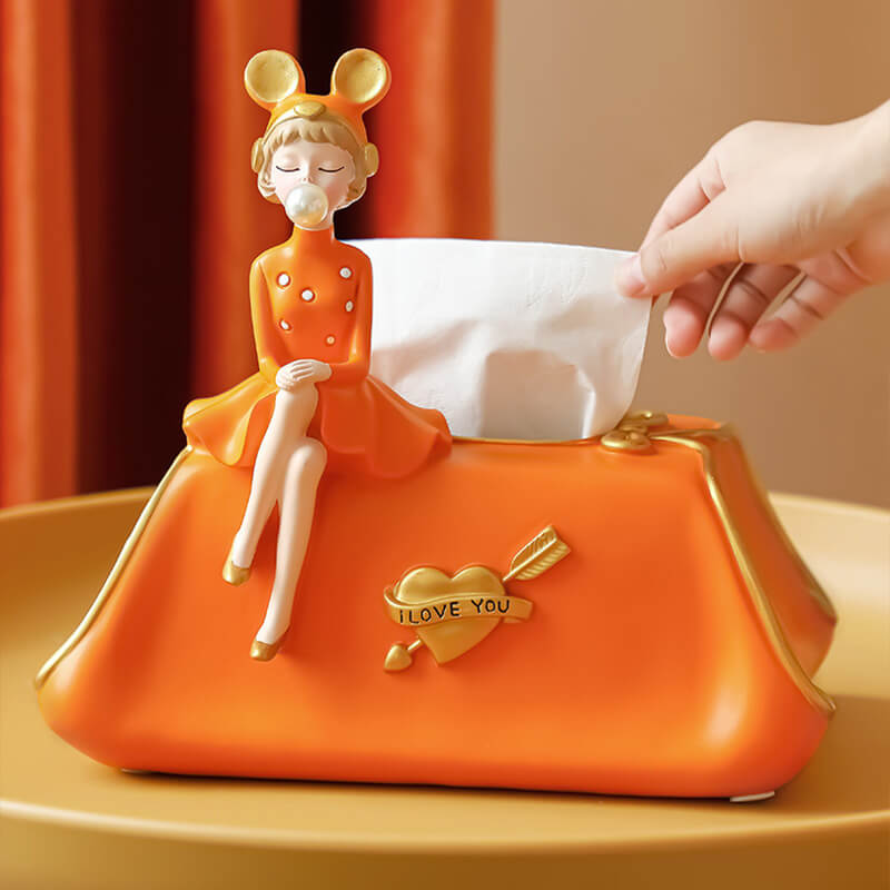 Lighteme Elegant Bubble Girl Tissue Box