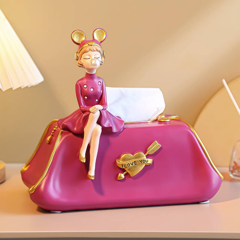 Lighteme Elegant Bubble Girl Tissue Box