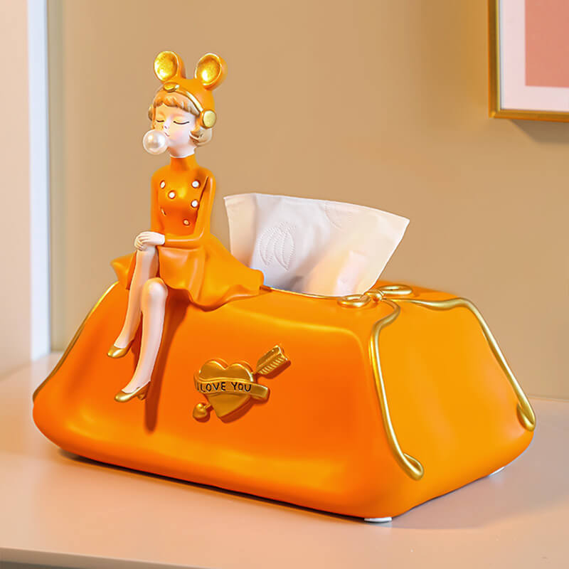 Lighteme Elegant Bubble Girl Tissue Box