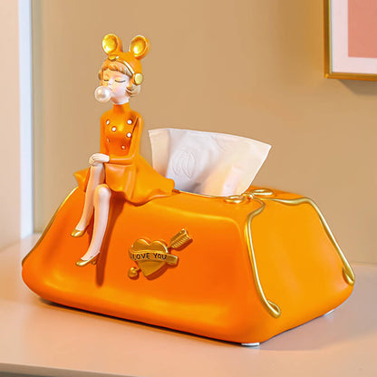 Lighteme Elegant Bubble Girl Tissue Box