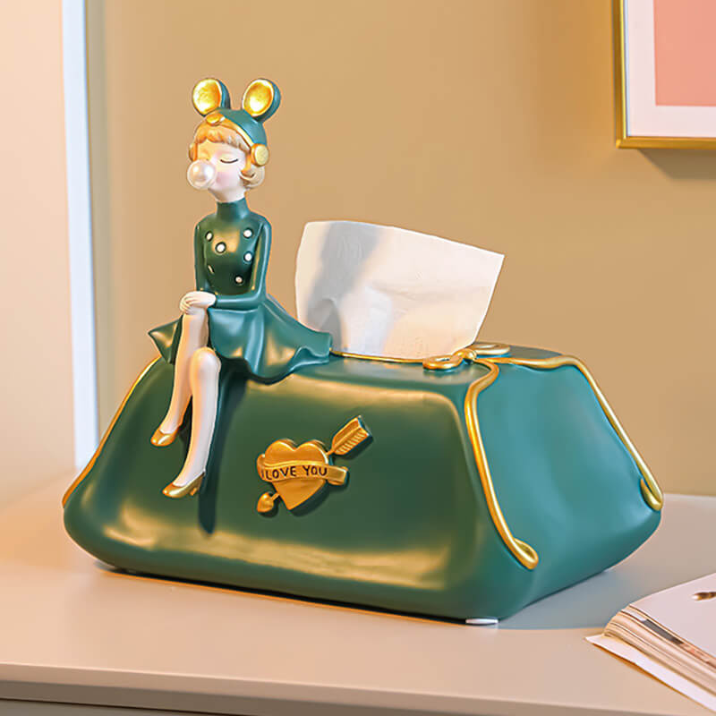 Lighteme Elegant Bubble Girl Tissue Box