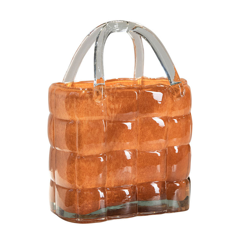Lighteme Creative Handbag Glass Vase