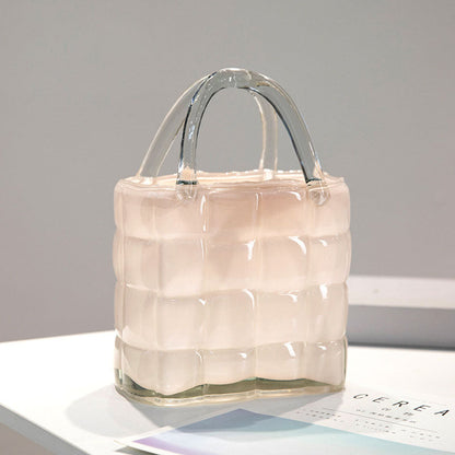 Lighteme Creative Handbag Glass Vase