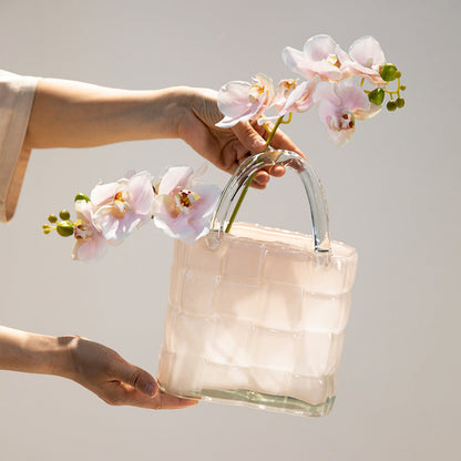 Lighteme Creative Handbag Glass Vase