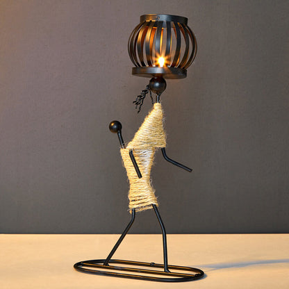 Lighteme Creative Iron Candle Holder