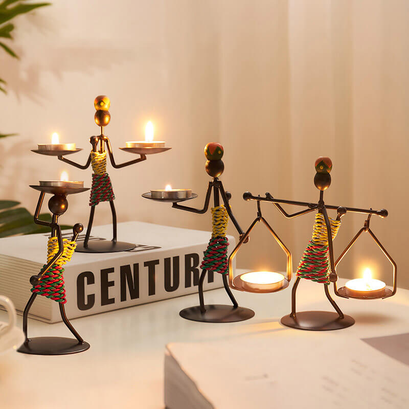 Lighteme Creative Iron Candle Holder