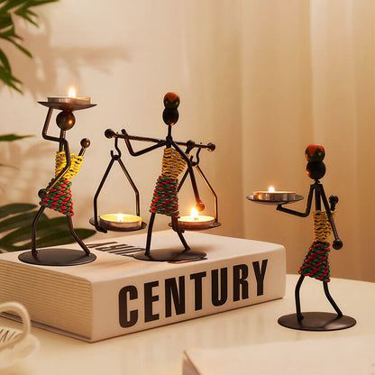 Lighteme Creative Iron Candle Holder