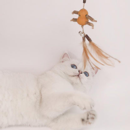 Lighteme Crude Wood Interactive Cat Tease Stick (6 Types)