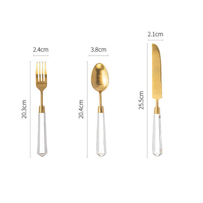 Lighteme Crystal Flatware 3Pcs Set