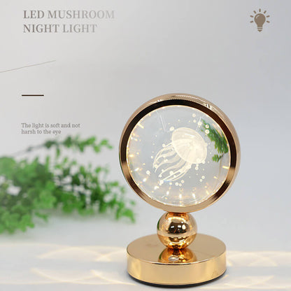 Lighteme Crystal Jellyfish Table Lamp