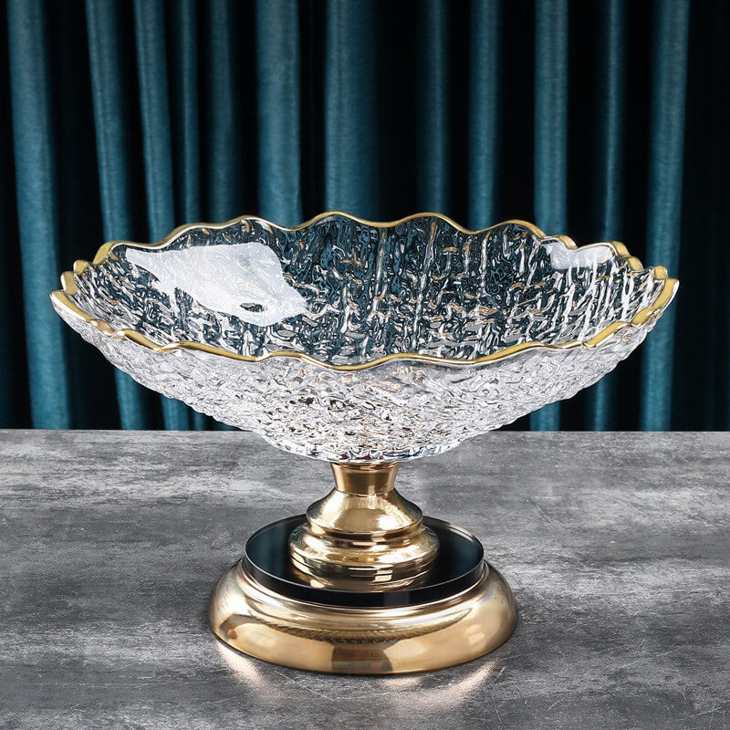 Lighteme Crystal Glass Fruit Plate