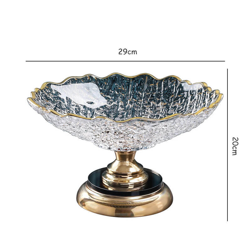 Lighteme Crystal Glass Fruit Plate